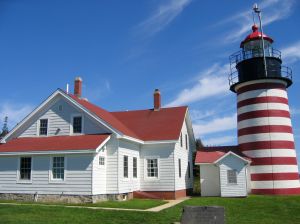 West Quoddy Head Light in Lubec, Maine