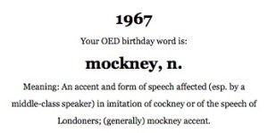 Birthday word for 1967.